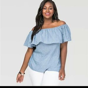 Plus Size Sexy Off Shoulder Top